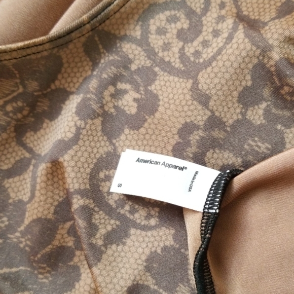 Size S American Apparel Lace Pattern Bodycon Dress - Picture 3 of 5